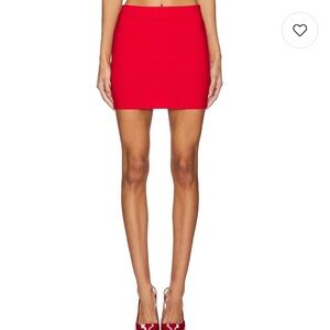 Susana Monaco Vibrant Red Mini Skirt